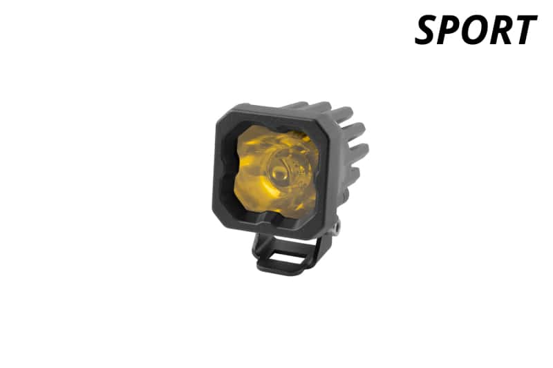 Diode Dynamics — Diode Dynamics Stage Series C1 LED Pod Sport - Yellow Flood Standard ABL Each - view 2