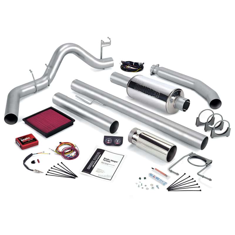 Banks Power — Banks Power 01 Dodge 5.9L 235Hp Ext Cab Stinger System - SS Single Exhaust w/ Chrome Tip
Power/Efficiency Sys - view 1