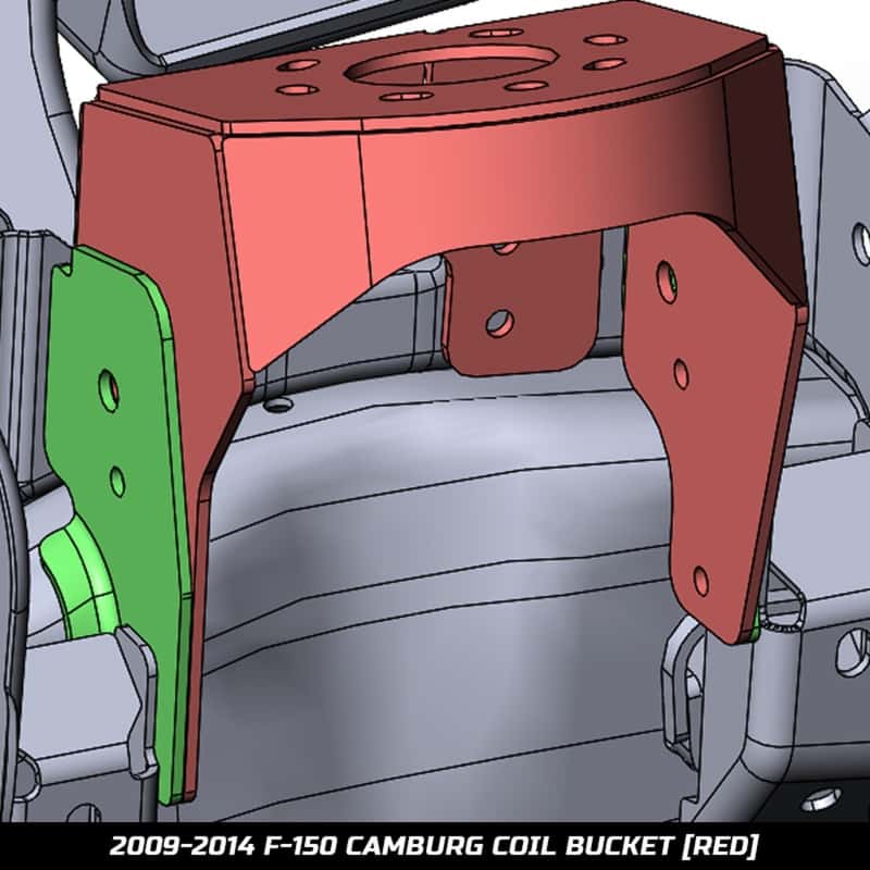 Camburg — Camburg 09-14 Ford F-150/ Raptor 4wd Raptor Conversion Coil Bucket Kit
Coil Bucket Kit - view 4
