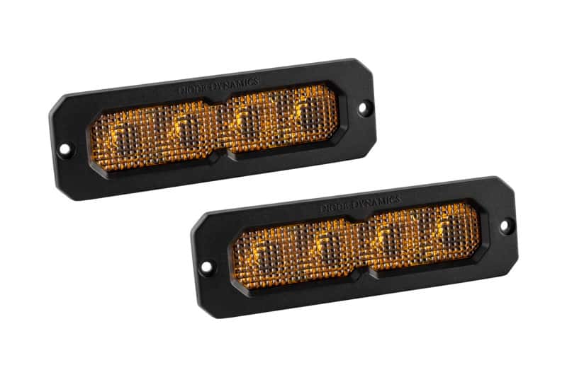 Diode Dynamics — Diode Dynamics SS6 Pro Yellow Flood Flush ABL (pair) 3000K - view 1