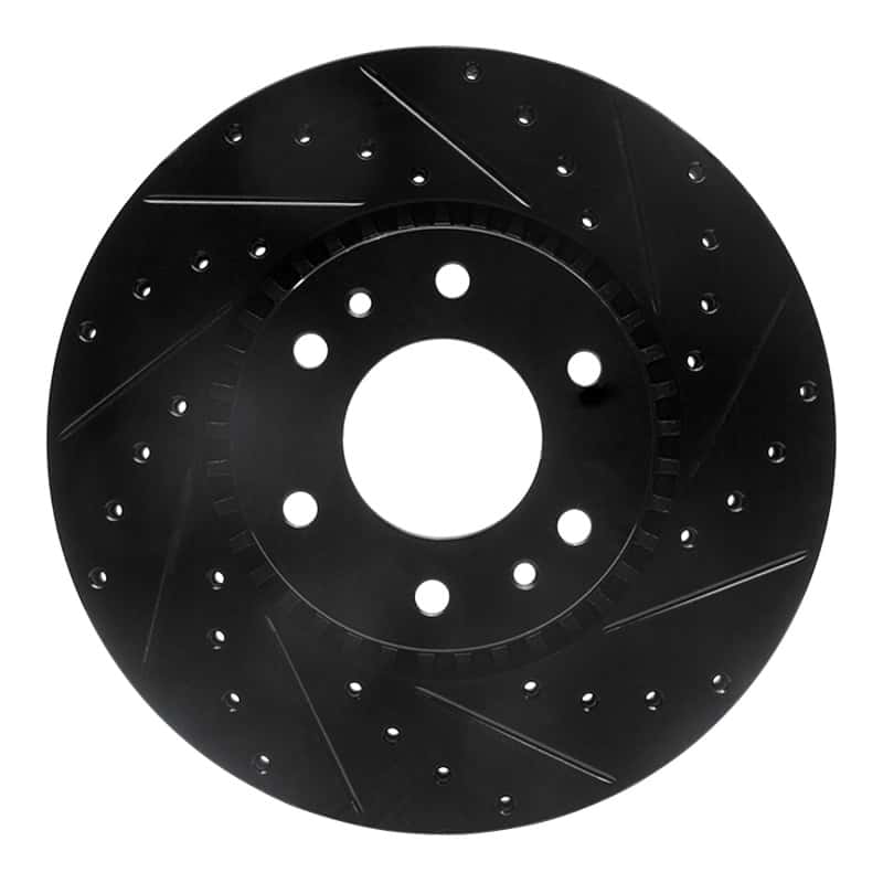 R1 Concepts — R1 02-09 Buick Rainier Front Right Drilled & Slotted Black Brake Rotor
R1 Brake Rotor Drill - view 1