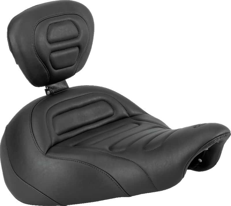 Mustang Motorcycle — Mustang 13-17 Harley Softail Breakout Standard Touring Solo Seat - Black - view 2