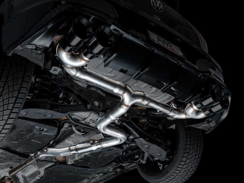 AWE Tuning — AWE MK8 Volkswagen Golf R 3in Track Edition Quad Exhaust - Diamond Black Tips
Track Catback - view 15