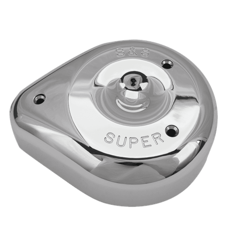 S&S Cycle — S&S Cycle Teardrop Chrome Air Cleaner Cover For S&S Super E/G Carbs - view 2