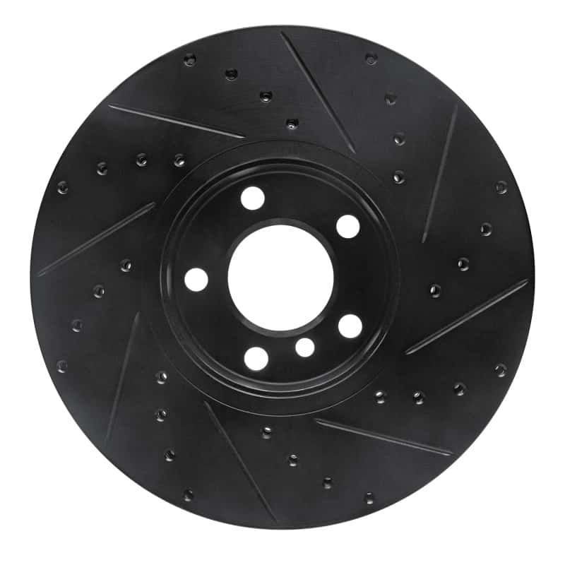 R1 Concepts — R1 07-19 BMW X6 Front Left Drilled & Slotted Black Brake Rotor
R1 Brake Rotor Drill - view 5