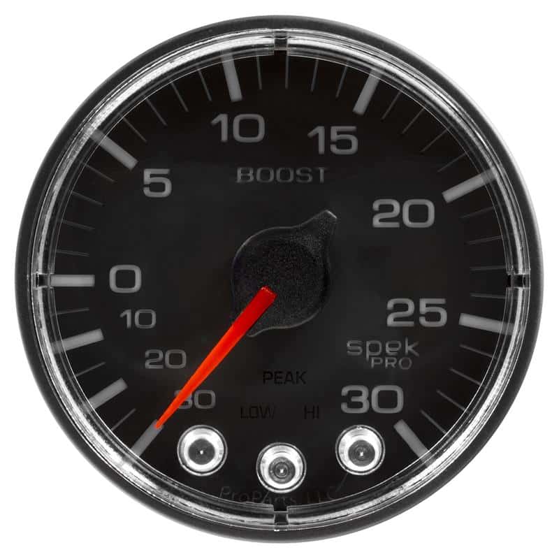 AutoMeter — Autometer Spek-Pro 52.4mm 30inHG-30PSI Digital Stepper Motor Vac/Boost Gauge
GA 2" BST 30 BFB SPK - view 3