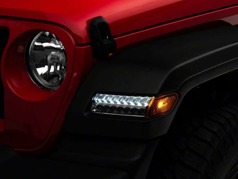 Raxiom — Raxiom 18-23 Jeep Wrangler JL Sport Axial Series Sequential LED Parking/Turn Signal Lights- Chrome
Lights - view 2