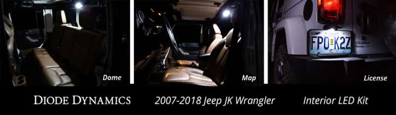 Diode Dynamics — Diode Dynamics Wrangler JK 4dr Interior Kit Stage 1 - Red - view 3