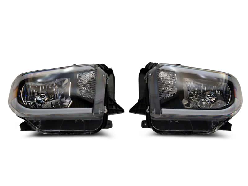 Raxiom — Raxiom 14-21 Toyota Tundra Axial Series Headlights w/ LED Bar- Blk Housing (Clear Lens)
Headlights - view 1