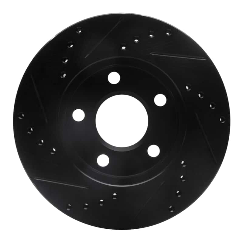 R1 Concepts — R1 1990-1997 Buick LeSabre Front Right Drilled & Slotted Black Brake Rotor
R1 Brake Rotor Drill - view 5