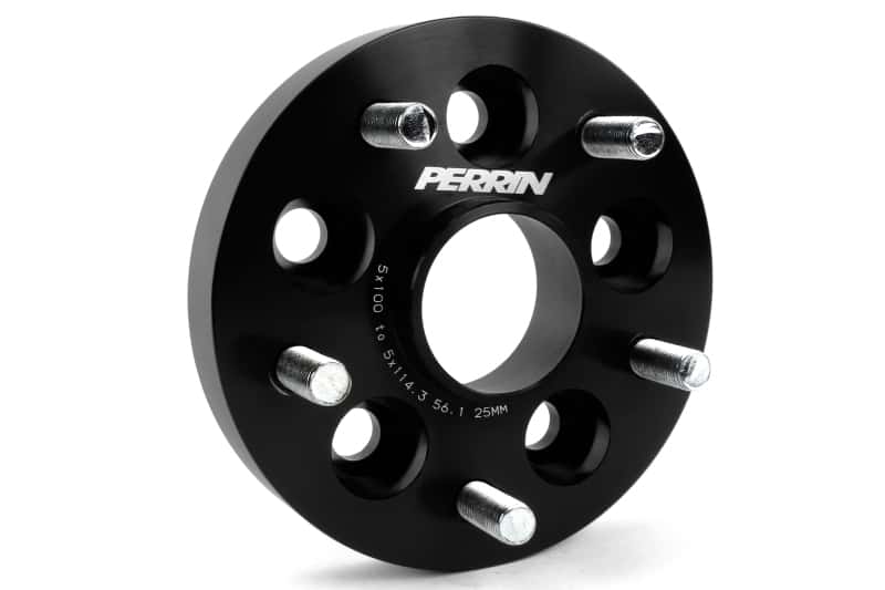 Perrin Performance — PERRIN Subaru/Toyota/Scion 25mm Wheel Adapter (Bolt-On Type) 5x100 to 5x114.3 w/56mm Hub - Pair
paPSP-WHL-226BK - view 4