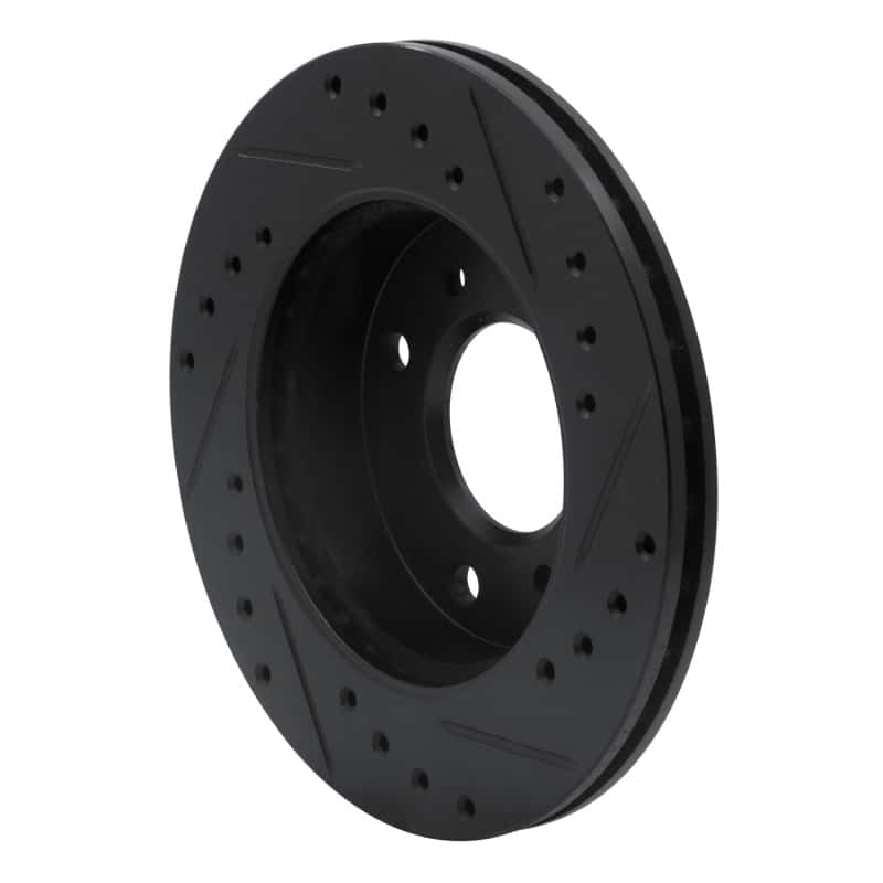 R1 Concepts — R1 89-96 Nissan 240SX Front Left Drilled & Slotted Black Brake Rotor
R1 Brake Rotor Drill - view 4