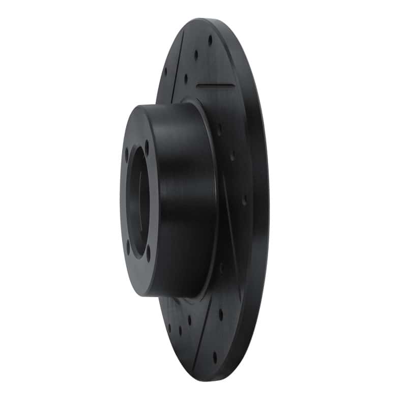 R1 Concepts — R1 70-73 Nissan 240Z Front Left Drilled & Slotted Black Brake Rotor
R1 Brake Rotor Drill - view 2