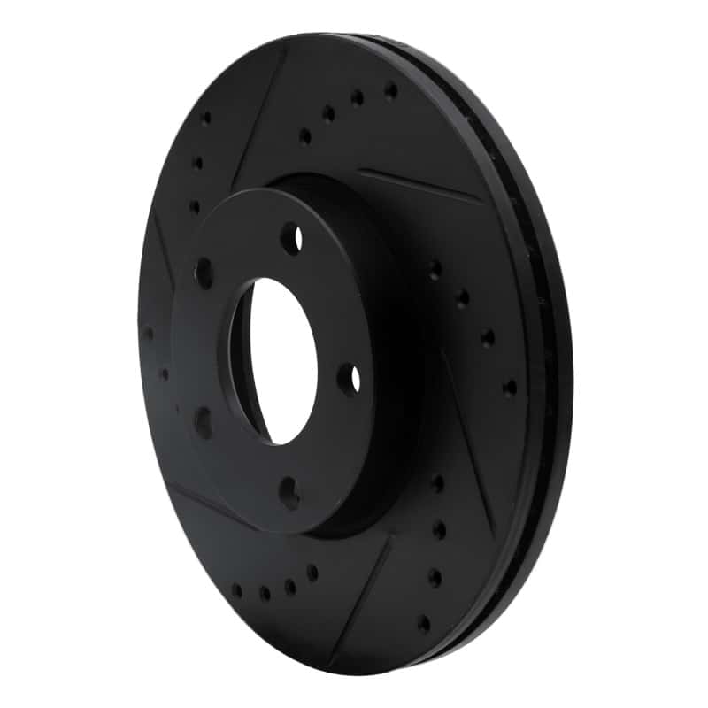 R1 Concepts — R1 04-13 Mazda 3 Front Left Drilled & Slotted Black Brake Rotor
R1 Brake Rotor Drill - view 2