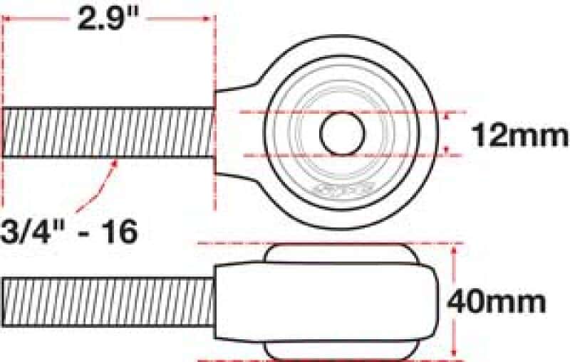 SPC Performance — SPC Performance xAxis Rod End Ball Joint
CROSSAXIS ROD END
XAXIS JOINT - view 4