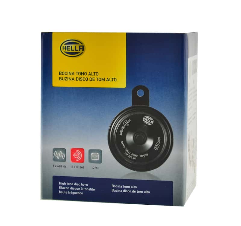 Hella — Hella Horn Bx Blk Disc Ht 77Mm 12V Univ
HORN BX BLK DISC - view 7
