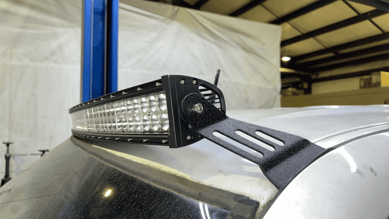 Fishbone Offroad — Fishbone Offroad 99-06 Chevrolet Silverado/Tahoe/Suburban Roof Mounted 50in Lightbar Bracket - Black - view 4