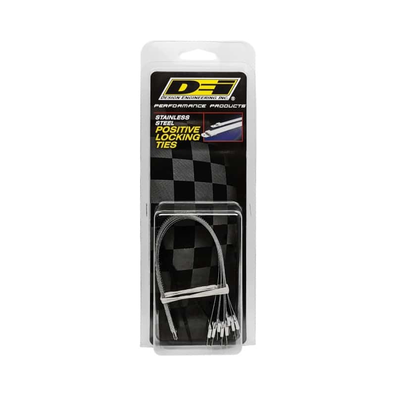 DEI — DEI Stainless Steel Positive Locking Tie 1/2in (12mm) x 9in - 8 per pack
Heat Shield Tie - view 4