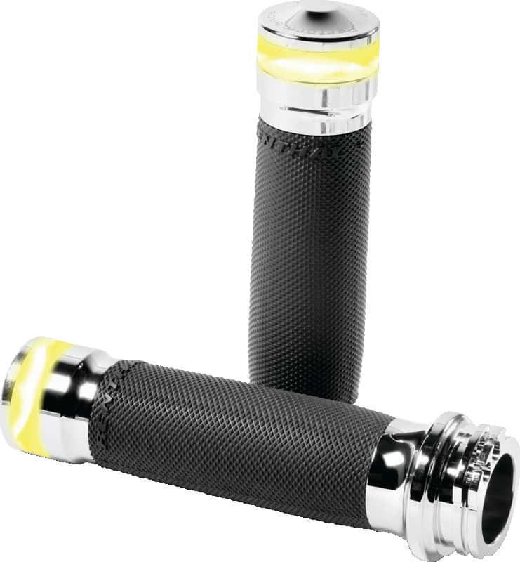 Performance Machine — Performance Machine Contour Led Handle Grip Set - Chrome - view 3