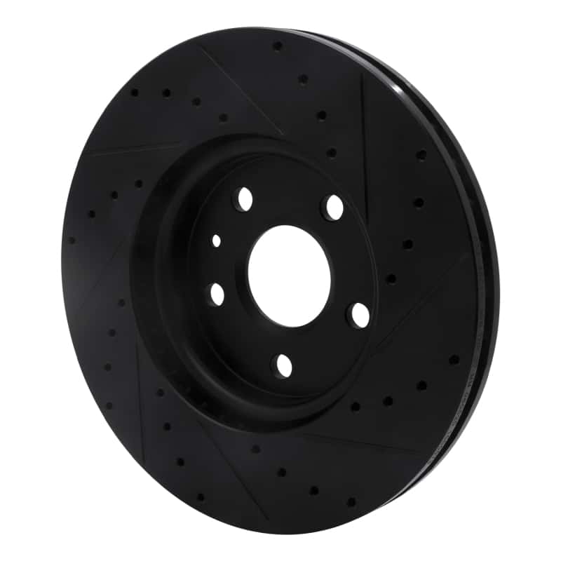 R1 Concepts — R1 10-25 Buick Allure Front Left Drilled & Slotted Black Brake Rotor
R1 Brake Rotor Drill - view 4