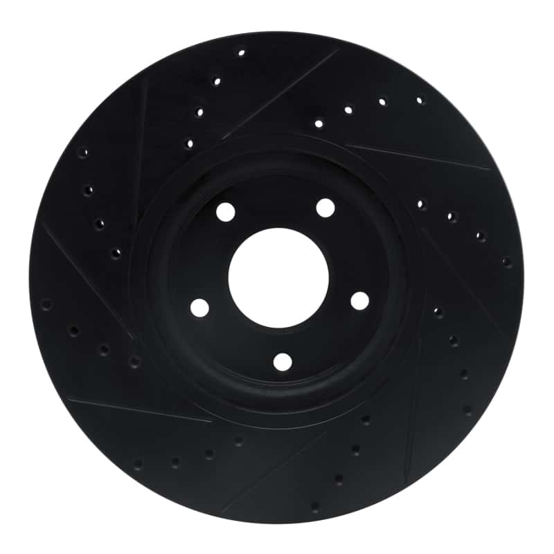 R1 Concepts — R1 07-17 Nissan Sentra Front Right Drilled & Slotted Black Brake Rotor
R1 Brake Rotor Drill - view 5