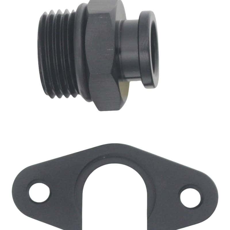 DeatschWerks — DeatschWerks 8AN ORB to Polaris RZR Turbo OE Regulator Adapter - Anodized Matte Black
Lines & Fittings - view 1