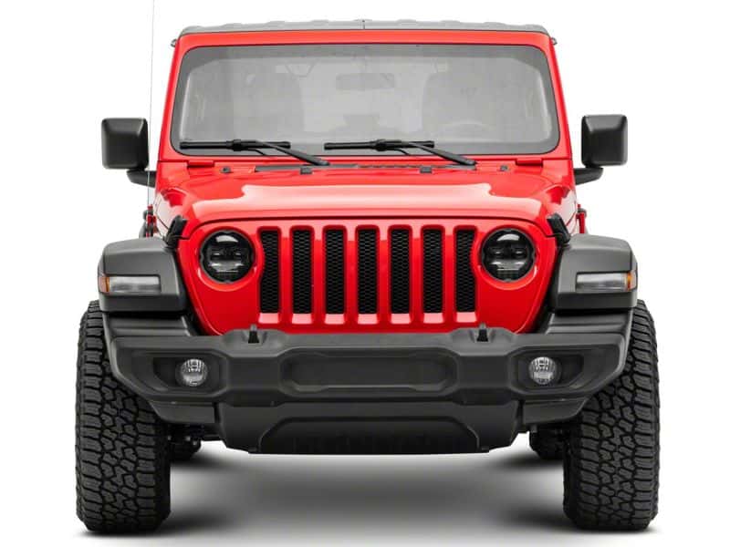 Raxiom — Raxiom 18-23 Jeep Wrangler JL Axial Series 9-In Angel Eye LED Headlights- Blk Housing (Clear Lens)
Headlights - view 4