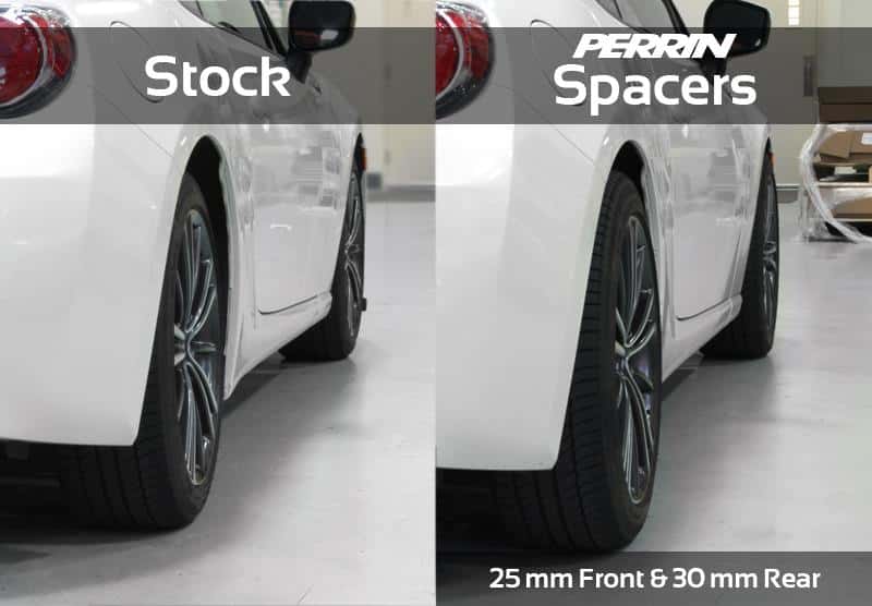 Perrin Performance — PERRIN 02-14 Subaru WRX / 2004 STI / 13-25 BRZ & Toyota GR86 25mm Wheel Spacers 5x100 56mm CB - Pair - view 9