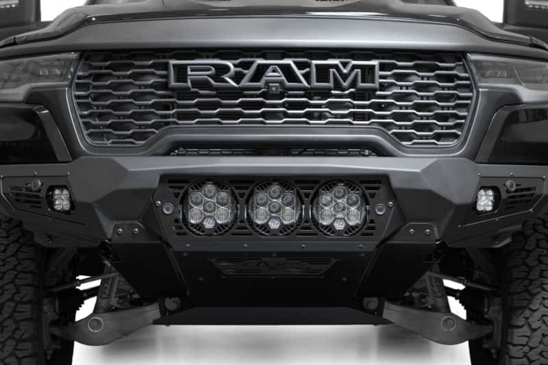 Addictive Desert Designs — Addictive Desert Designs 2025+ Ram RHO Bomber Front Bumper - 3 Baja Designs LP6 - view 2