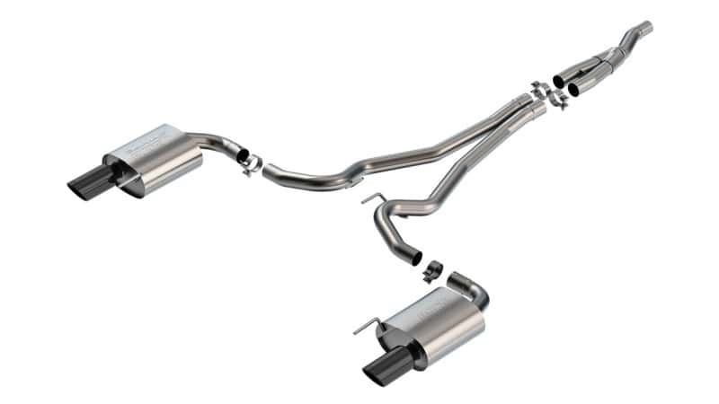 Borla — Borla 2024 Ford Mustang 2.3L Ecoboost 2.50 S-TYPE Black Chrome Catback Exhaust - Non-Active
Cat-Back System - view 1