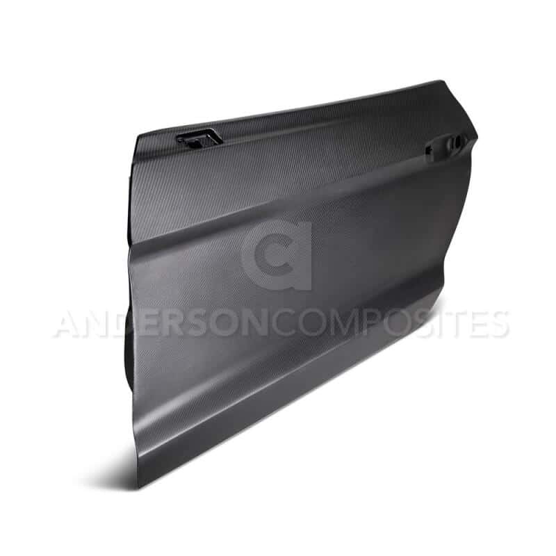 Anderson Composites — Anderson Composites 15-17 Ford Mustang Dry Carbon Doors (Pair) - view 3