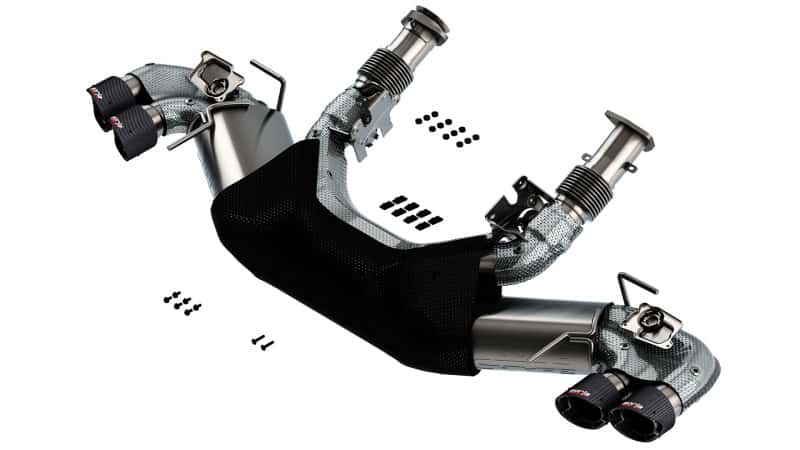 Borla — Borla 2020 Chevrolet Corvette C8 6.2L S-Type Exhaust System Dual Round Angle Cut Carbon Fiber Tips
Cat-Back System - view 2