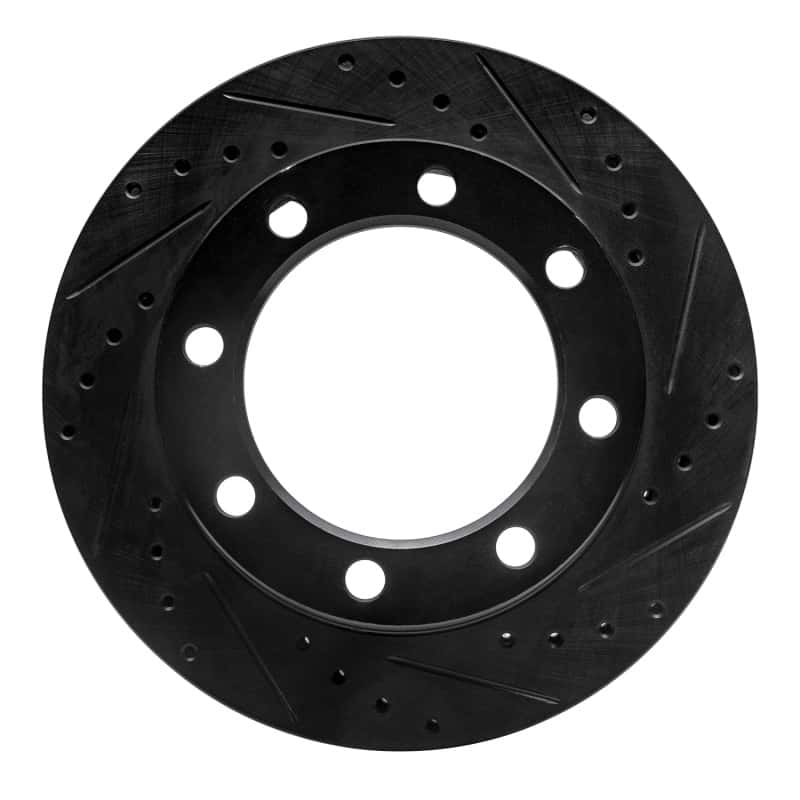 R1 Concepts — R1 80-94 Ford F-350 4WD (Excl Super Duty) Front Right Drilled & Slotted Black Brake Rotor
R1 Brake Rotor Drill - view 1