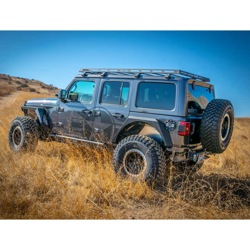 DV8 Offroad — DV8 Offroad 18-21 Jeep Wrangler JL 4-Door Roof Rack - view 9