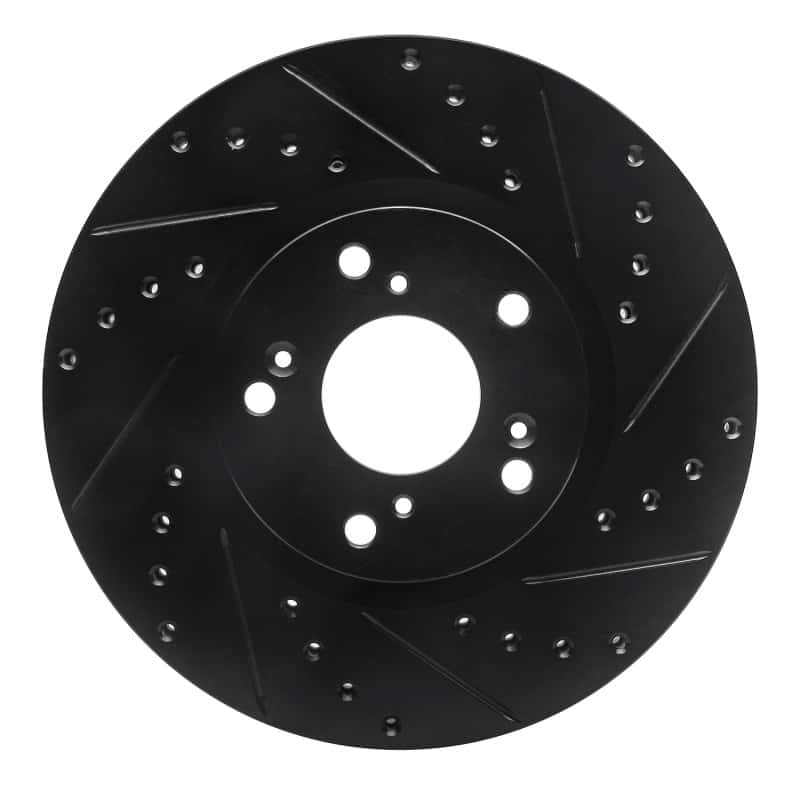 R1 Concepts — R1 02-15 Acura ILX Front Right Drilled & Slotted Black Brake Rotor
R1 Brake Rotor Drill - view 1