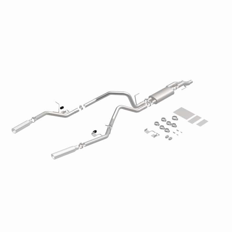 Magnaflow — MagnaFlow 11 Ford F-150 3.7L/5.0L/6.2L SS Catback Exhaust Dual Split Rear Exit w/ 3.5in SS Tips
Cat-Back - view 2