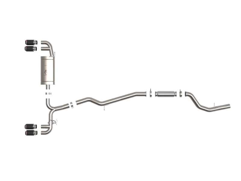 aFe — aFe 19-24 BMW Z4 M40i (G29) B58 Turbo MACH Force-Xp 3in to 2-1/2in SS CB Exhaust System - Carbon
Cat-Back Exhaust - view 2