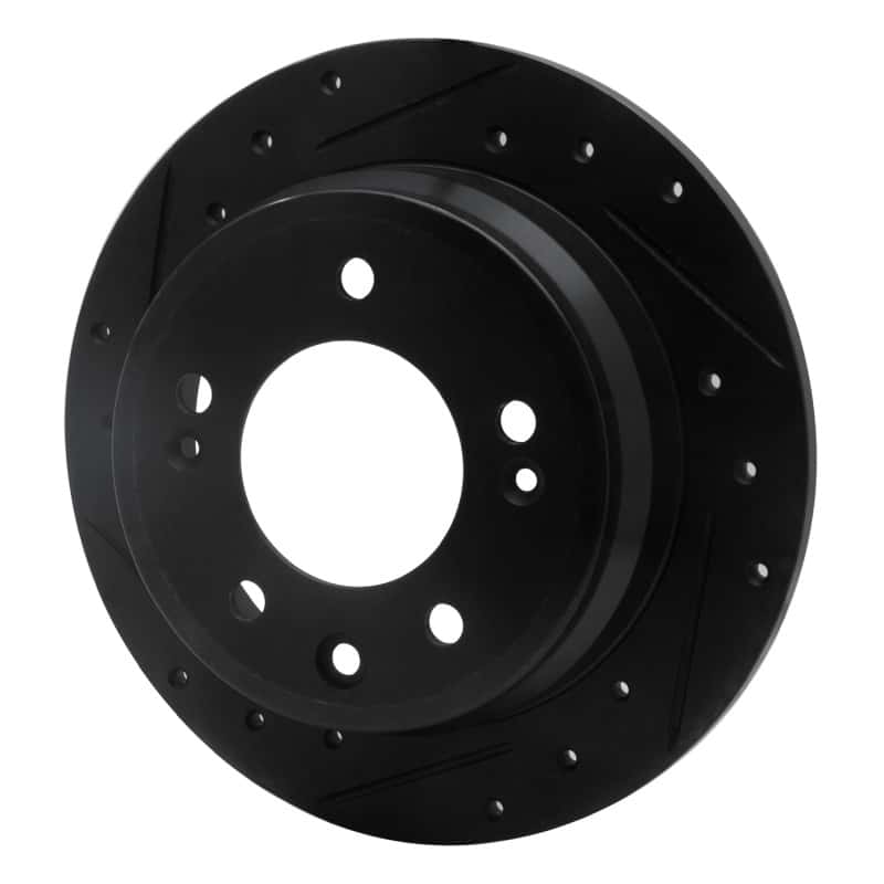 R1 Concepts — R1 09-16 Hyundai Tucson Rear Left Drilled & Slotted Black Brake Rotor
R1 Brake Rotor Drill - view 2