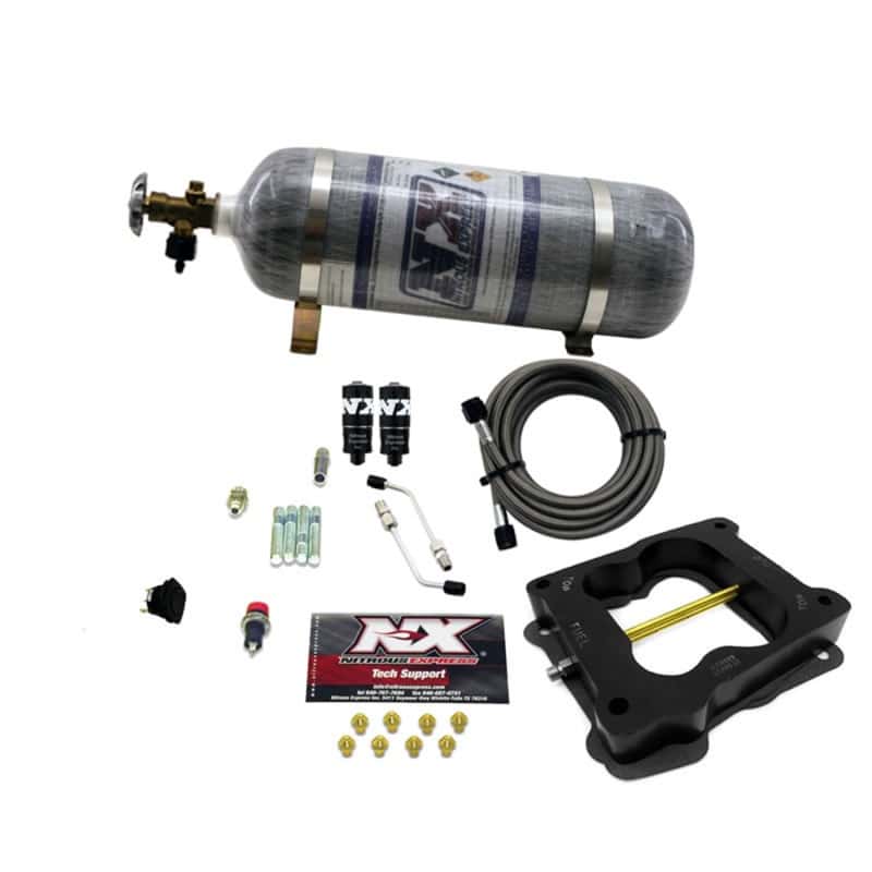 Nitrous Express — Nitrous Express Q-Jet/Holley Spread Bore Hitman Nitrous Kit (100-150-200HP) w/Composite Bottle
Injection System Kit
N2OSys - view 1