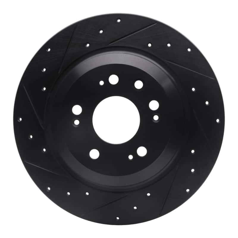 R1 Concepts — R1 09-14 Acura TL Rear Left Drilled & Slotted Black Brake Rotor
R1 Brake Rotor Drill - view 1