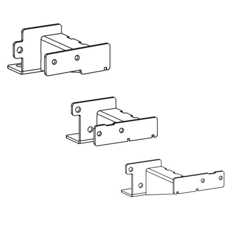 Go Rhino — Go Rhino 16-23 Toyota Tacoma DC 4dr Brackets for Dominator Xtreme Frame Slider - Tex. Blk
Dominator Brackets - view 2