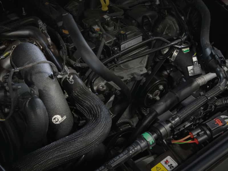 aFe — AFE 21-22 Ford Bronco L4-2.3L (t) BladeRunner Alum Hot/Cold Charge Pipe Kit - Black
Charge Pipe Kit - view 7