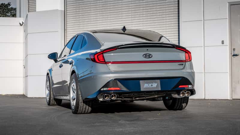 Borla — Borla 21-23 Hyundai Sonata N Line 2.5L i4 AT FWD 4DR 2.00in 2.75in S-Type Exhaust
Cat-Back System - view 3
