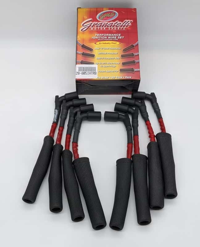 Granatelli Motor Sports — Granatelli 20-23 GM LT2 6.2L Hi-Perf Coil-Near-Plug Wire Connector Kit w/Red Jacket/Black Sleeve
Coil Connector - view 1