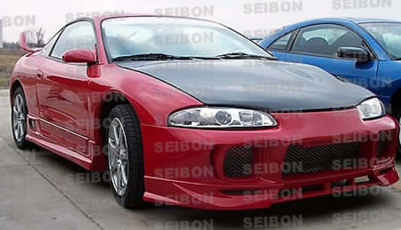 Seibon — Seibon 95-99 Mitsubishi Eclipse OEM Carbon Fiber Hood - view 2