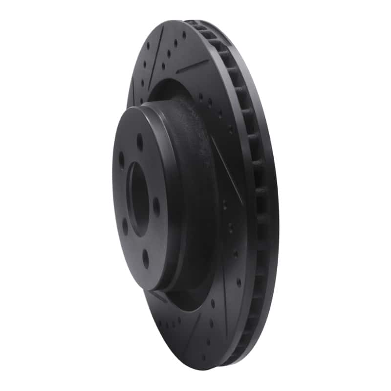 R1 Concepts — R1 11-12 Jeep Liberty Front Left Drilled & Slotted Black Brake Rotor
R1 Brake Rotor Drill - view 2
