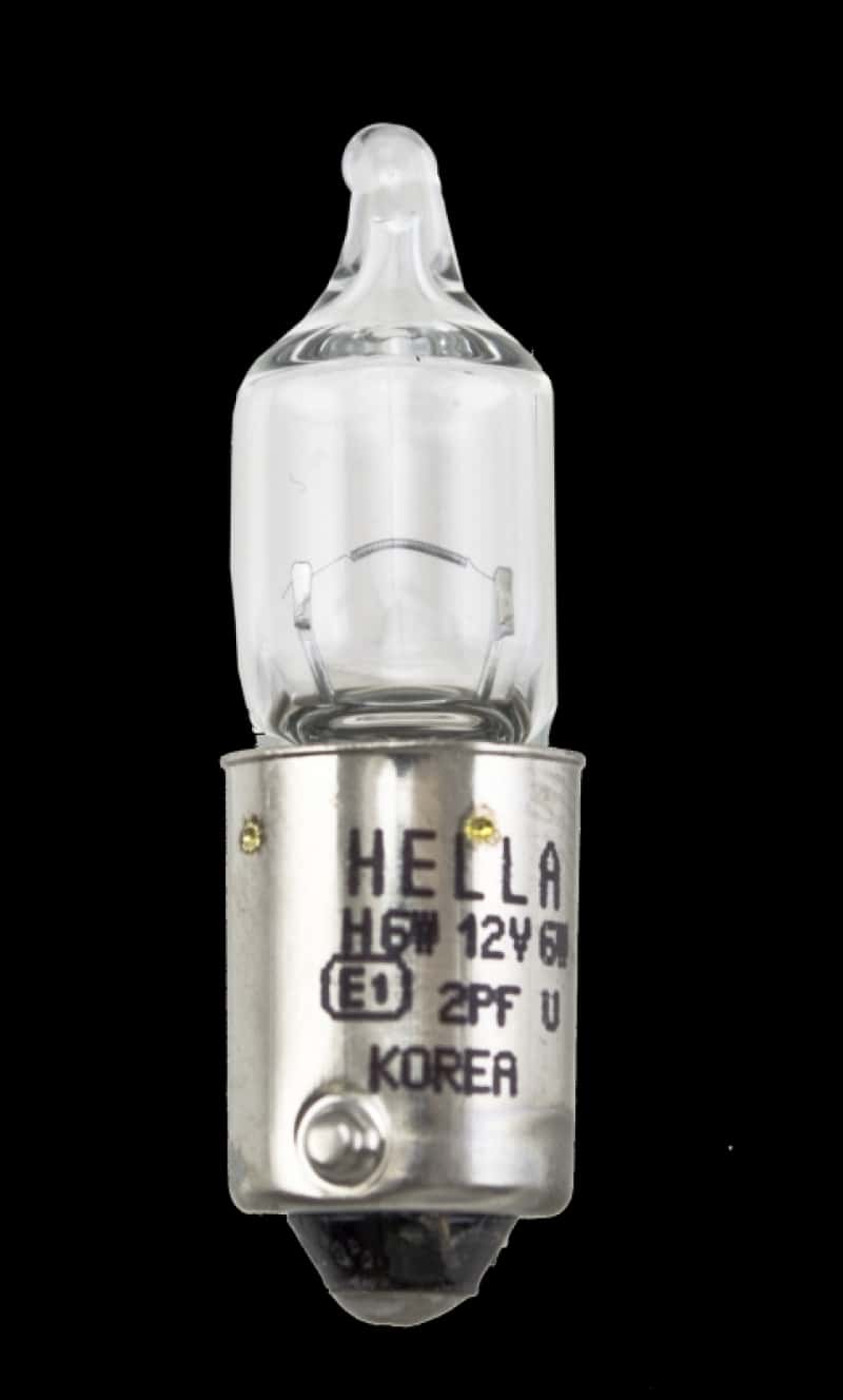 Hella — Hella Bulb H6W 12V 6W BAX9s T2.75
H6W Halogen Bulb - view 1