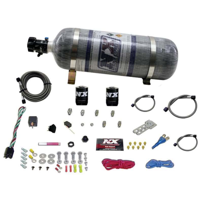 Nitrous Express — Nitrous Express Shark SHO 400 HP Single Nozzle Nitrous Kit w/Composite Bottle
Injection System Kit
N2OSys - view 3