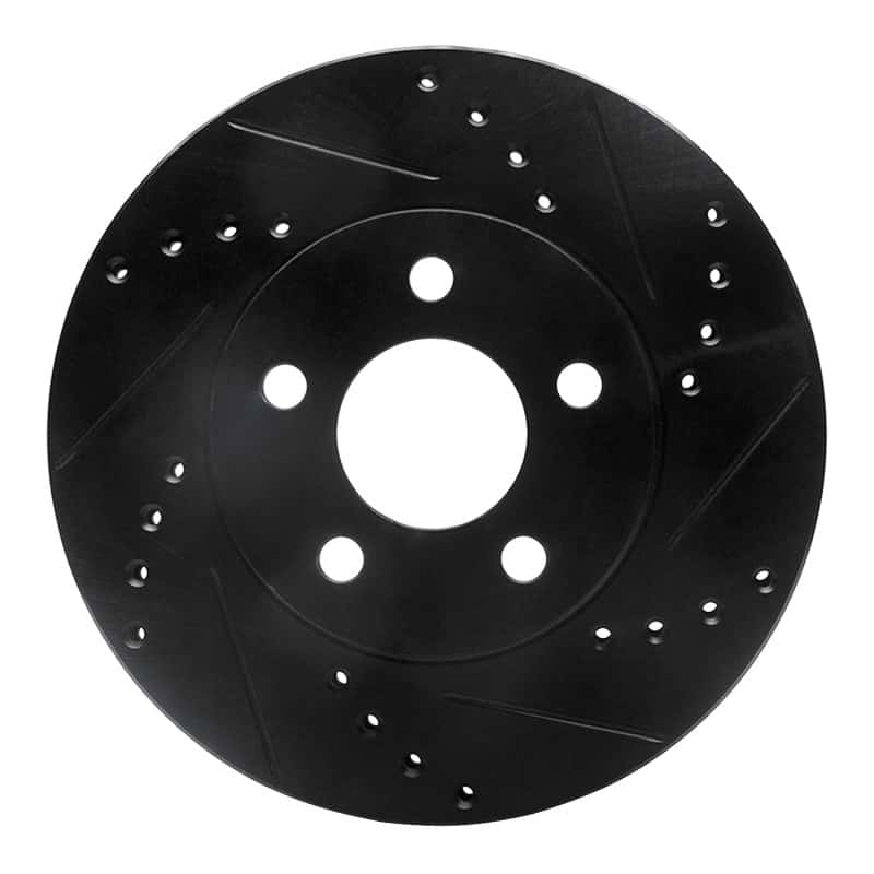R1 Concepts — R1 00-05 Chrysler Neon Front Right Drilled & Slotted Black Brake Rotor
R1 Brake Rotor Drill - view 1