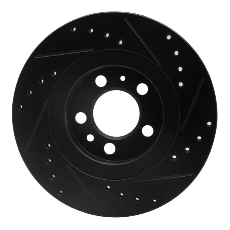 R1 Concepts — R1 98-15 Volkswagen Beetle Front Left Drilled & Slotted Black Brake Rotor
R1 Brake Rotor Drill - view 5